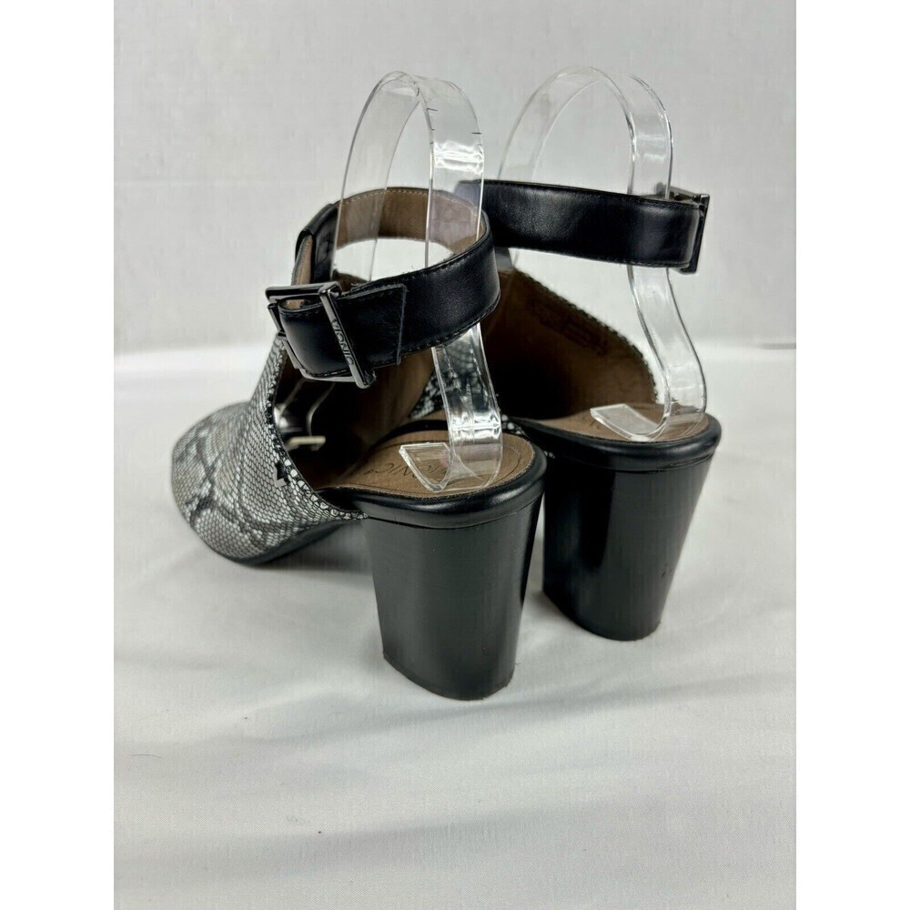 Vionic Kaia Mules Heels Snakeprint Reptile Black … - image 6
